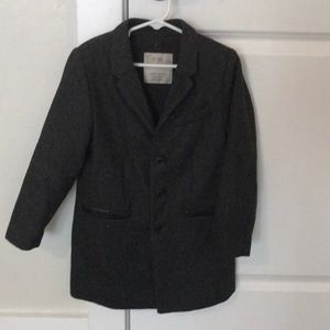 Zara boy size 6 wool coat